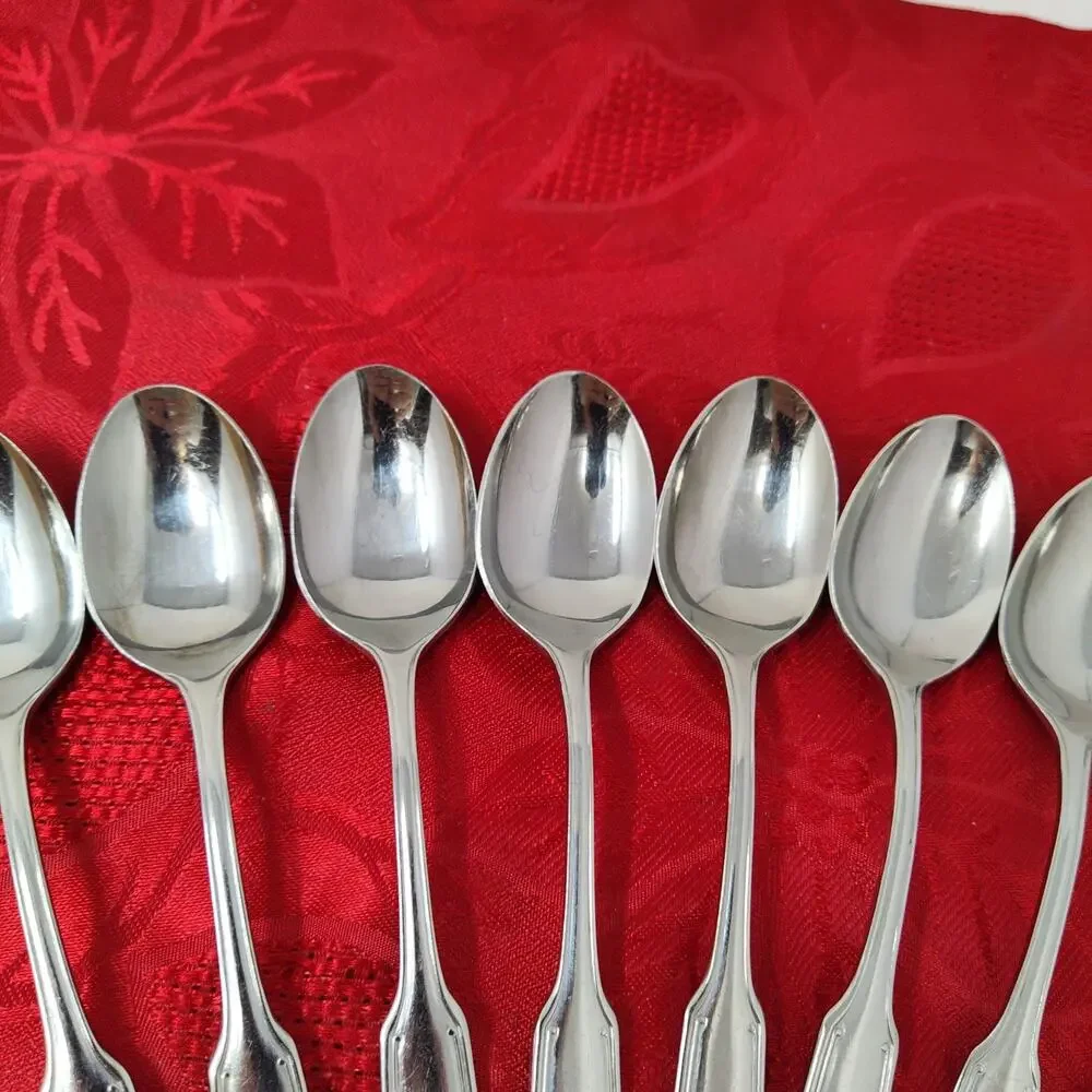 14X Tsp Colonial Shell Stainless Teaspoons Korea